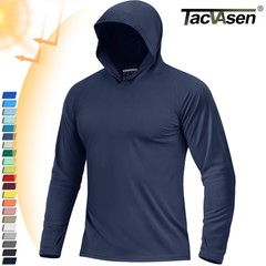 Men’s UPF50+ Sun Protection UV Block Shirts Outdoor Fishing Performance Hoodies