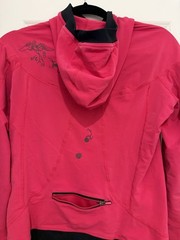 Lululemon Size 8 Pink Long Sleeve With Unique Art special edition Excellent EUC