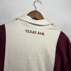 Vintage Texas A&M Rugby Shirt Men’s 2XL Nike Embroidered White Red Swoosh y2k