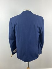 NEW Calvin Klein Mens Royal Blue Nailhead Stitch Lapel Sport Coat Blazer Sz 42 L