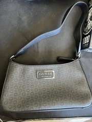 GUESS Women’s Handbag G Monogram Shoulder Bag Black