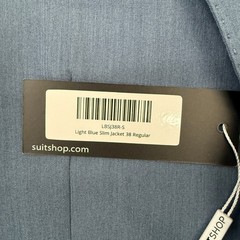 SuitShop Mens Jacket Sz 38 R Slim Fit Blazer NWT