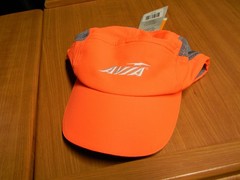 NWT!! Avia Ladies Performance Running Hat Coral Orange Lightweight Reflective