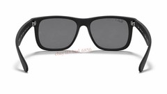 Ray-Ban RB4165 Justin Polarized Sunglasses 54mm Grey Mirror Silver Lens UV New