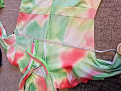 Neon Tie Dye HOODIE JACKET DRESS XL: RAVE/ CLUB/ FESTIVAL/ PARTY/ Y2K/ UNIQUE