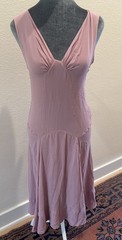 Burberry Prorsum Lavender Lilac Silk Dress Ruffle Size 38/S Italy US Size 4 READ