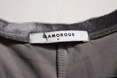Glamorous Womens Velour Dress – Silver – Size Medium M (D36)