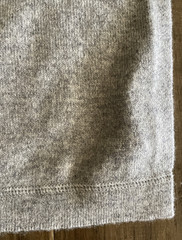 NWOT NORDSTROM Thicker 70% Wool 30% Cashmere Knit Scarf 15″x74″ Gray