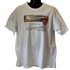 Vintage 1994 Lee Back to Godhead 50 Years T-Shirt XL White Made in USA