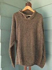 Vintage Club Room Shawl Collar Sweater Mens Medium 100% Cotton Made Australia