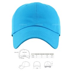 Premium 100% Cotton Baseball Cap Solid Plain Dad Hat Adjustable Mens Womens PC