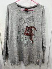 Y2K Ecko Unltd. DareDevil Marvel Black Rhino Men’s Gray Long Sleeve Shirt XXL