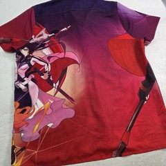 RWBY Japanese Graphic Button Down Anime Shirt Rooster Teeth Men’s Sz 3XL EUC