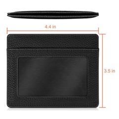 Fintie Slim Minimalist Front Pocket Wallet, RFID Blocking Credit Card Black