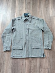 Norm Thompson Wool Blend Shacket Mens M Blue Utility Chore Jacket Portland