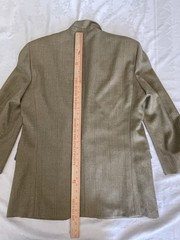 Nordstrom Mens Tweed Blazer Sport Coat Jacket 44L Wool Tan Ivy League Old Money