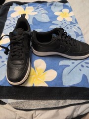 Nike Air Force 1 Low Black and Blue Sneakers- size 10