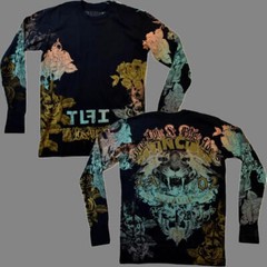 $68 TRUE LOVE FALSE IDOLS by AFFLICTION Long Sleeve Slim Fit Y2K T-shirt NWT