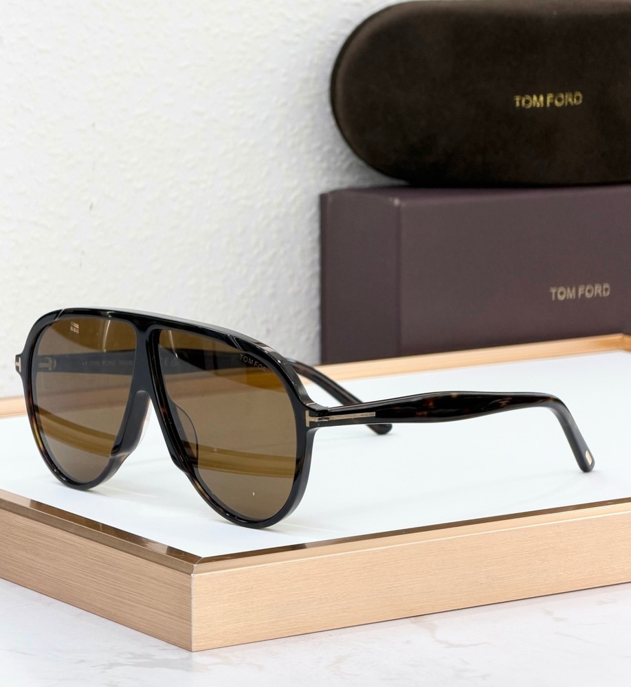 TOM FORD FT1211 Sunglasses Black Brown 65□05-140 With Case