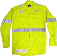 Used Flame Resistant FR Hi Vis Reflective Work Shirts Bulwark Carhartt and other