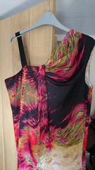 JASPER CONRAN-DESIGNER DRAPE & PLEAT DETAIL SHIFT DRESS-LINED-WORN ONCE-12.