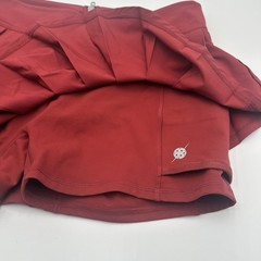 PickleTini Maroon Athletic Pleated Skort Women’s Size L Stretch Short Large