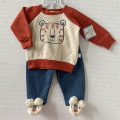 Duck Duck Goose 2 Piece Outfit Size 3 6 Months New NWT Cat Tiger Top Pants Baby