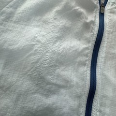 Nike Jacket Womens M Blue Windbreaker Hooded Lightweight Reflective Zip Pockets