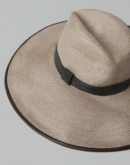 BRUNELLO CUCINELLI WOMEN’S BEIGE WIDE BRIM HAT MSRP $2090