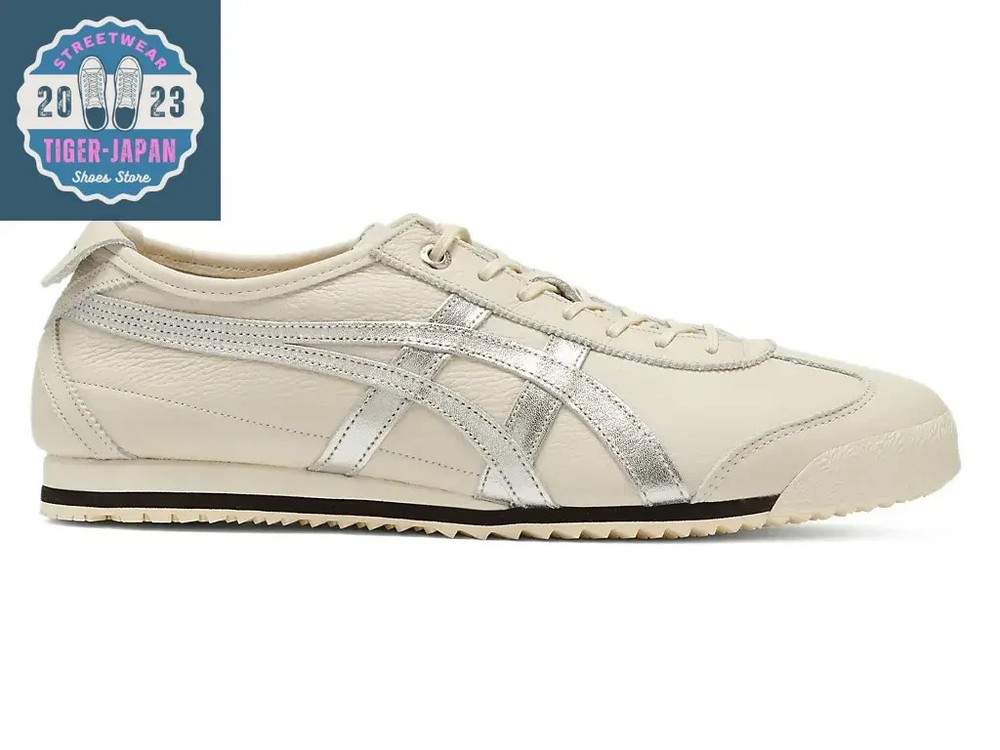 Onitsuka Tiger MEXICO 66 SD 1183A592 200 Birch Silver Leather Men Unisex Shoes