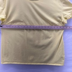 Talbots Womens Shirt Size XL Pale Charteuse Travel Beach Coastal Sea Cottton