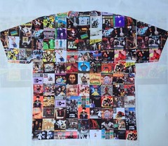 80s / 90s Hip Hop CD collage sublimated Tshirt rap music