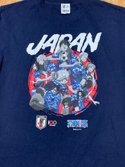 One Piece Shirt Mend Medium JFA Japan Football Association Soccer Futbol Anime