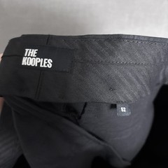 The Kooples Pants 52 Black Slim Tuxedo Dress Trousers Formal Wedding Luxe 34/36