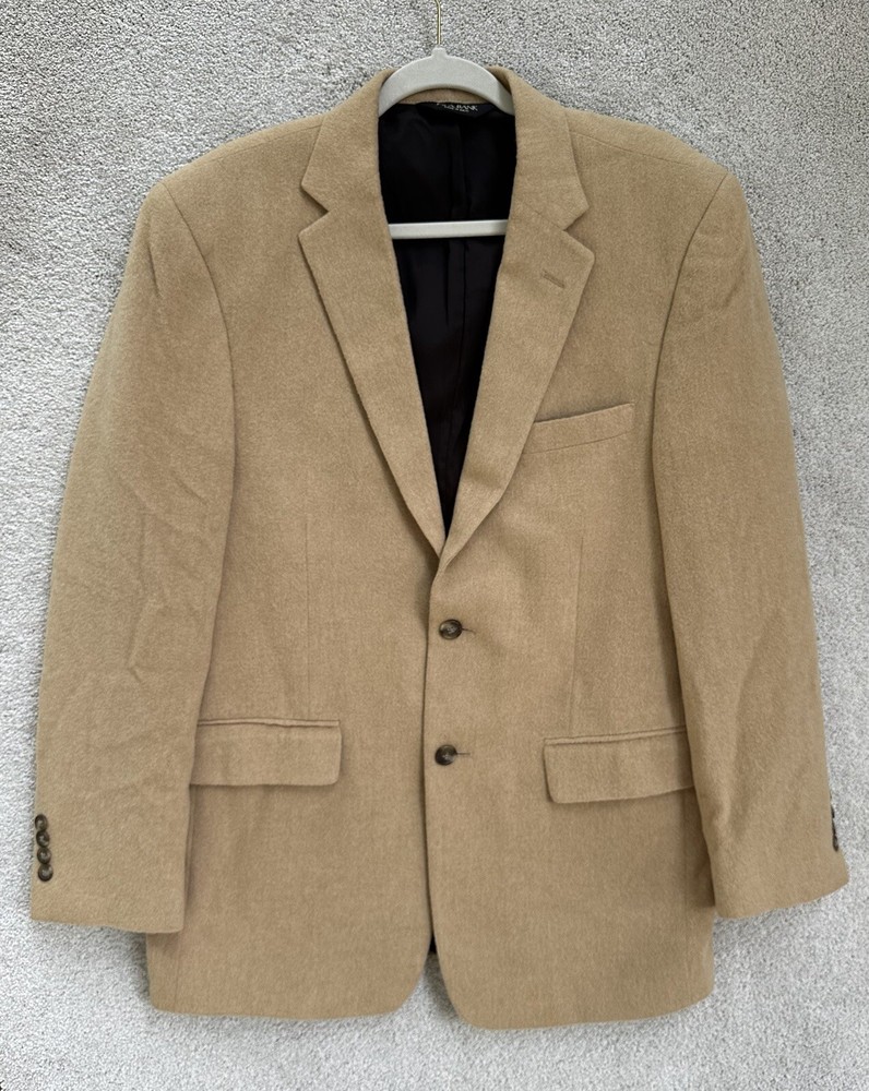 Jos. A. Bank Tan Sport Coat Camel Hair Mens 41R Blazer Sport Coat