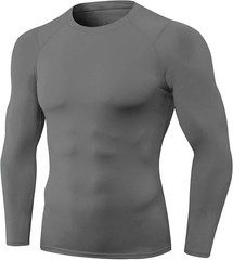 Compression Shirt Long Sleeve Thermal Undershirt Sports Base Layer for Men Woman