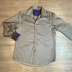 EGARA Mens Button Down Shirt Size M Geometric Print Non Iron Long Sleeve