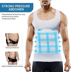 Men’s Compression Shirts Shapewear Vest Body Shaper Abs Abdomen Slim Tank Top