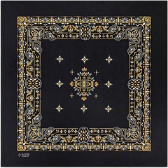 Bycc Bynn 4-Pack 100% Cotton Bandana Set, Vintage Graphic Print, 22×22 inches