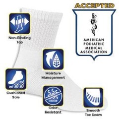 Dr. Scholl’s Men’s Diabetic Ankle Socks 2-Pack ” BIG & TALL” MADE IN USA NEW!