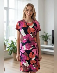 NEW Chicos Women’s Travelers Plus Dress Set- Dress And kimino 2 Pc Set