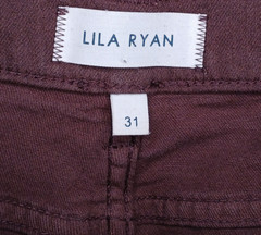 Lila Ryan womens ankle jegging size 31 stretch solid brown mid rise
