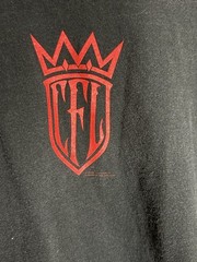 Vintage West Coast Choppers CFL Long Sleeve Black Flames Y2K Biker Shirt Large