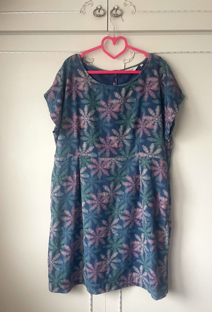💝 Seasalt ” QUAY CELLARS ” Dress Size 20-18 Knee Length 100% Cotton