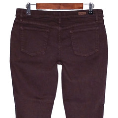 Lila Ryan womens ankle jegging size 31 stretch solid brown mid rise