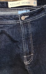 Y2k Assure Denim Sz 36 Mens Blue Dark Wash Wide Leg 90s Grunge Hip Hop Jeans
