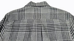 Purnell Santa Barbara Work Wear Mens Gray Plaid Long Sleeve Shirt M NWT