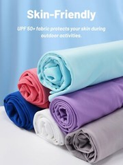 Men’s UPF 50+ UV Protection Long Sleeve T-Shirt Sun Block Casual Fishing Shirts