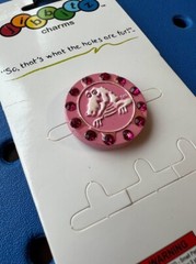 Rhinestone Duke Logo Authentic Jibbitz Shoe Charm for Crocs. Rare! New w/ Tags!