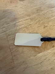 Coach Silver Hangtag Navy Peopled Leather Strap 2.25 Inches